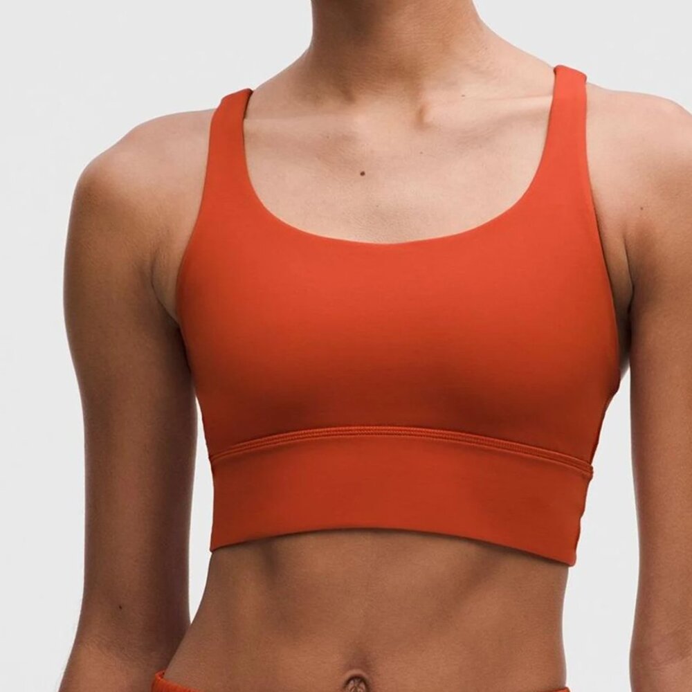 lululemon athletica Orange Sports Bra Sz XS